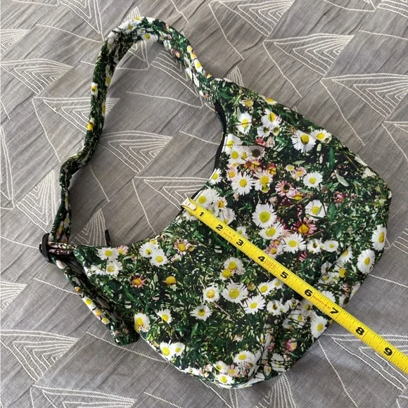 Baggu Mini Nylon Shoulder Bag in Daisy / Floral Purse Handbag - Picture 10 of 12